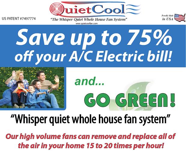 Quiet Cool Whole house fan